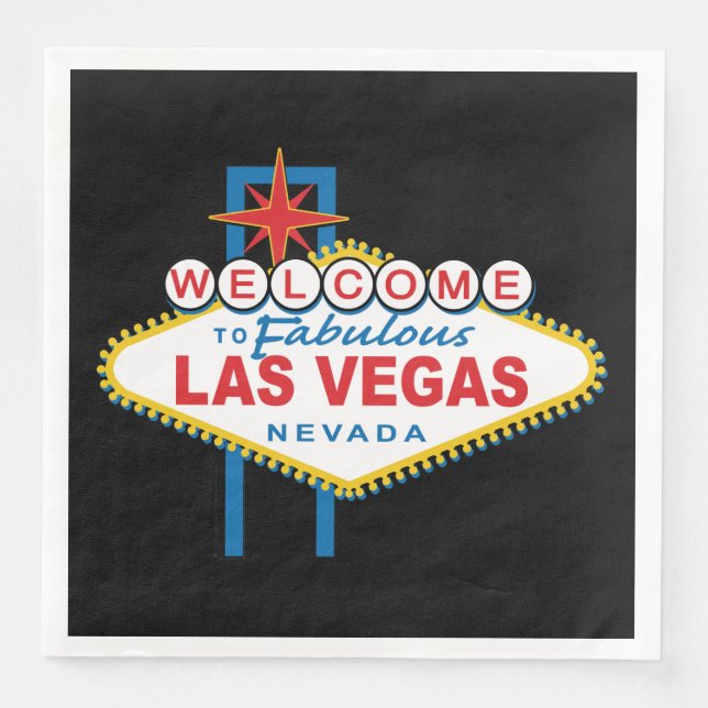 Welcome to Fabulous Las Vegas Paper Dinner Napkins (Front)