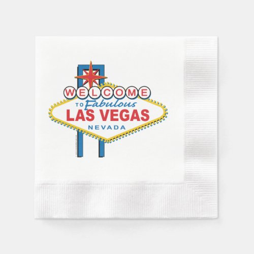 Welcome To Fabulous Las Vegas Sign Napkins