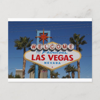 Welcome To Fabulous Las Vegas Sign Postcard