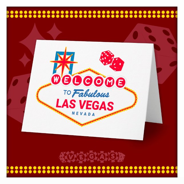 Welcome To Fabulous Las Vegas Trip Las Vegas Sign Card (Creator Uploaded)