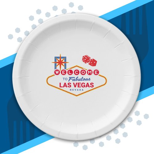 Welcome To Fabulous Las Vegas _ Vegas Trip Paper Plates