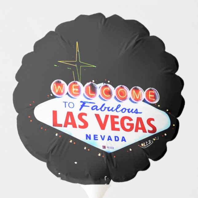 Welcome to Fabuous Las Vegas Nevada Sin City Balloon (Back)