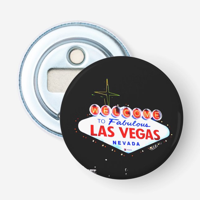 Welcome to Fabuous Las Vegas Nevada Sin City Bottle Opener (Front)
