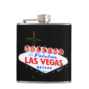 Welcome to Fabuous Las Vegas Nevada Sin City Flask