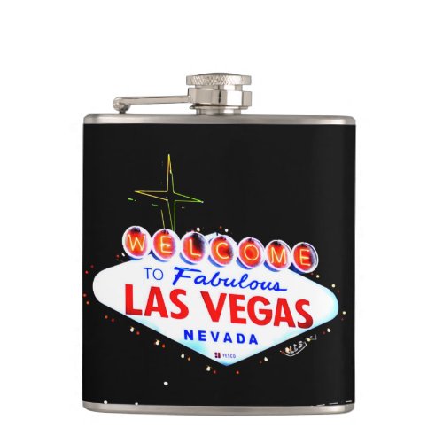 Welcome to Fabuous Las Vegas Nevada Sin City Flask