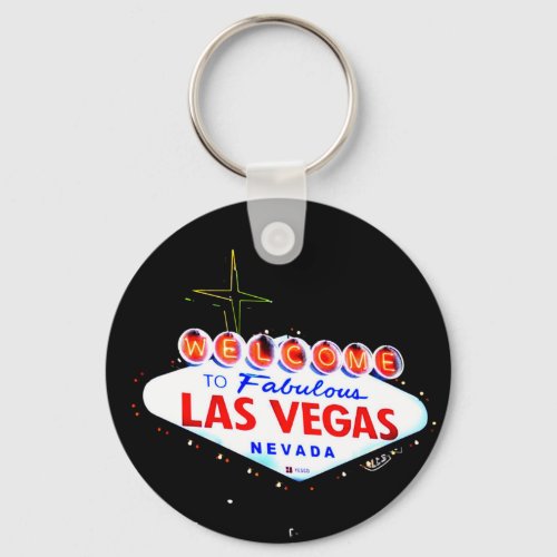 Welcome to Fabuous Las Vegas Nevada Sin City Keychain
