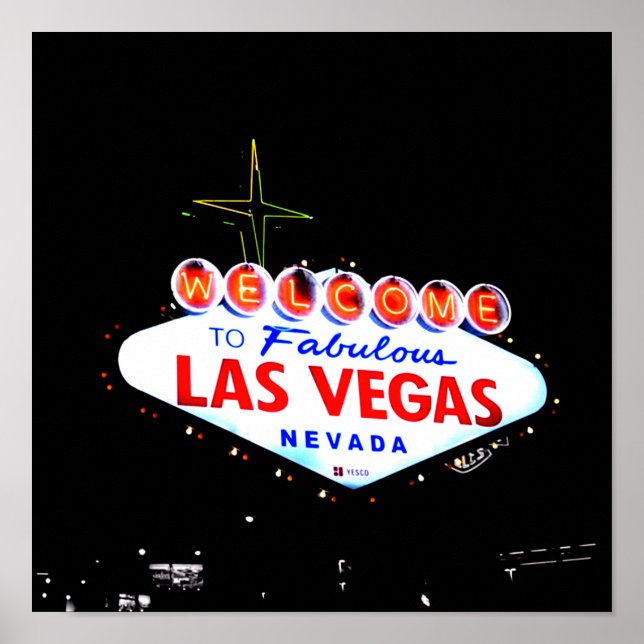 Welcome to Fabuous Las Vegas Nevada Sin City Poster (Front)