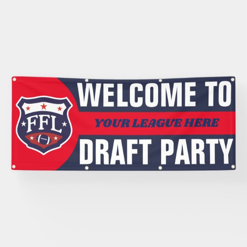 Welcome to Fantasy Football Draft Party Banner