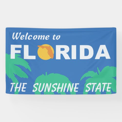 Welcome to Florida highway sign