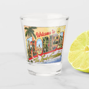 Welcome to Florida vintage Shot Glass