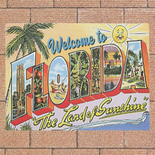 Welcome to Florida vintage style Doormat