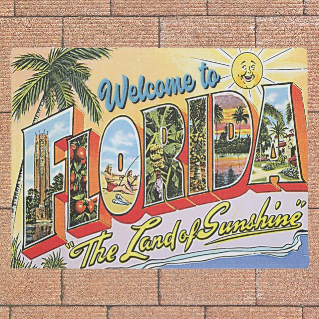Welcome to Florida vintage style Doormat (Creator Uploaded)