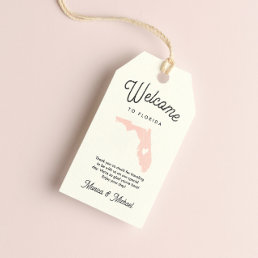 Welcome to FLORIDA Wedding ANY COLOR!! Gift Tags