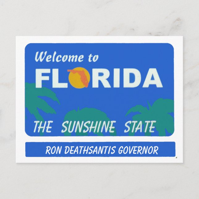 Welcome To Florida Your Text Postcard (Front)