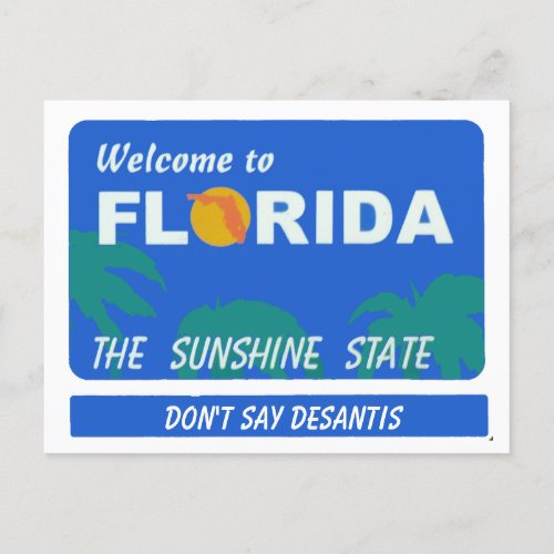 Welcome To Florida Your Text Postcard