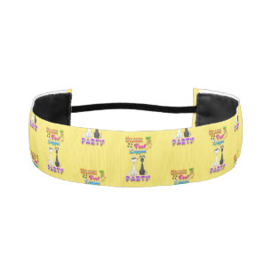 Welcome To Four Legged Party Athletic Headband