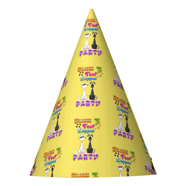 Welcome To Four Legged Party Hat (Front)
