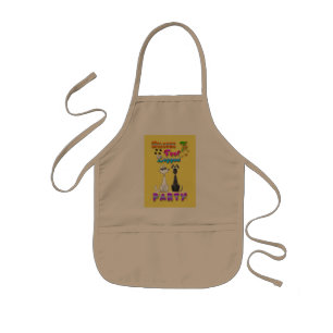 Welcome To Four Legged Party Kids' Apron