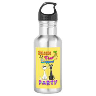 Welcome To Four Legged Party Stainless Steel Water Bottle
