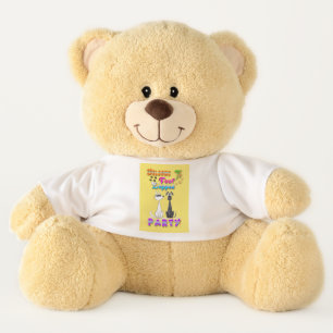 Welcome To Four Legged Party Teddy Bear