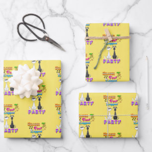 Welcome To Four Legged Party Wrapping Paper Sheets