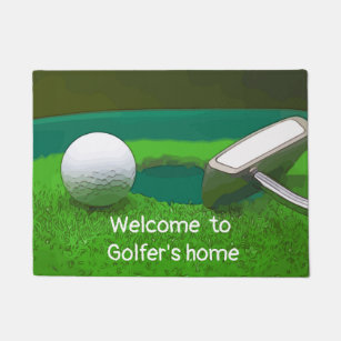 Golf Doormats Welcome Mats Zazzle