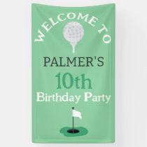 Welcome To Golfing Birthday Party Banner
