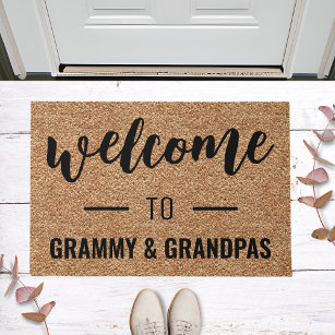 Grandparents Welcome Door Mat – Personalized Doormat – Custom Coir Mat –  Home Decor – Gifts For Them – Giftsparkes