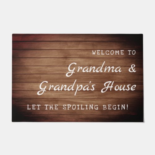 Welcome to Grandma  Grandpas House  Doormat