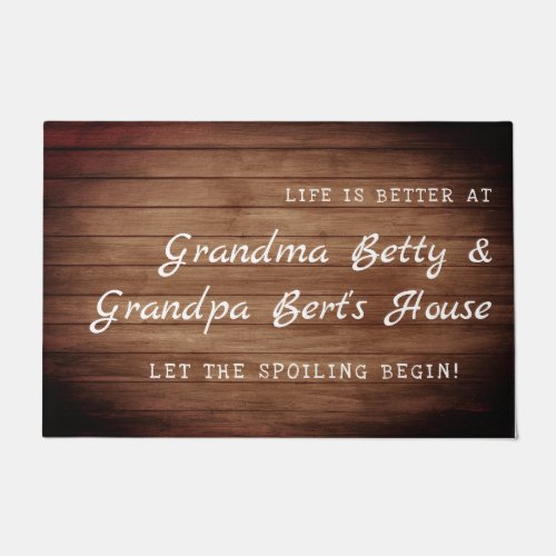Welcome to Grandma  Grandpas House  Doormat