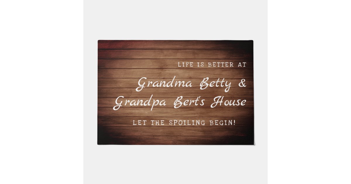 to Grandma & Grandpa's House Doormat Zazzle