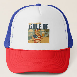 welcome to gulf of america trucker hat