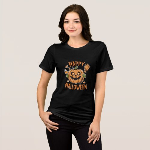 Welcome to Halloween Night Tri_Blend Shirt