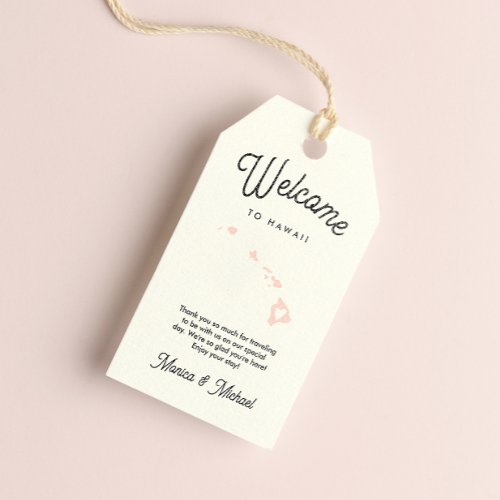 Welcome to HAWAII Wedding ANY COLOR  Gift Tags