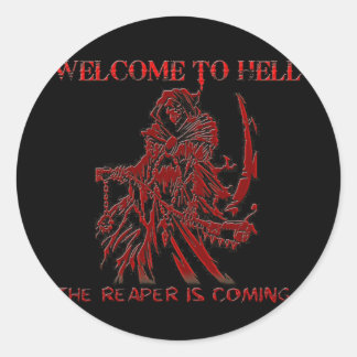 Welcome to Hell Classic Round Sticker