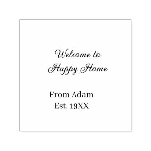 Welcome to home real estate house inauguration est self-inking stamp