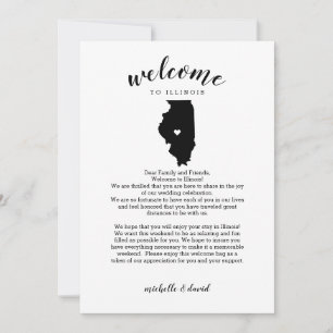 Welcome to Illinois Wedding Letter & Itinerary
