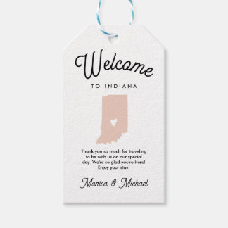 Welcome to INDIANA Wedding ANY COLOR!! Gift Tags