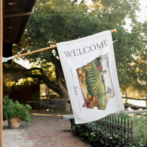 Welcome to Iowa Farm Harvest Flag