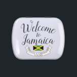 Welcome to Jamaica | Destination Wedding Custom Candy Tin<br><div class="desc">A celebratory gift item tailored to your wedding guest traveling to see you in the beautiful country of  Jamaica.  All elements of this item are unlocked and adjustable to suit your needs. Have fun making it your own.</div>