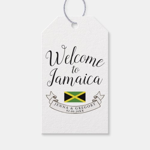 Welcome to Jamaica  Destination Wedding Custom Gift Tags