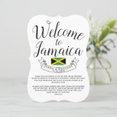 Welcome to Jamaica | Destination Wedding Custom Invitation (Standing Front)