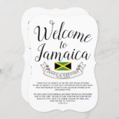 Welcome to Jamaica | Destination Wedding Custom Invitation (Front/Back)