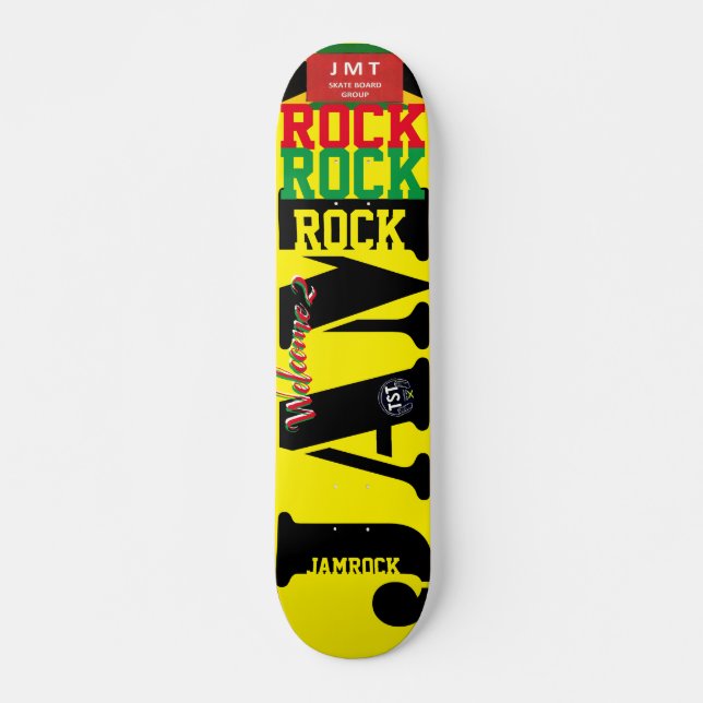 WELCOME TO JAMROCK  JMT 7 3/4" Skateboard Deck (Front)