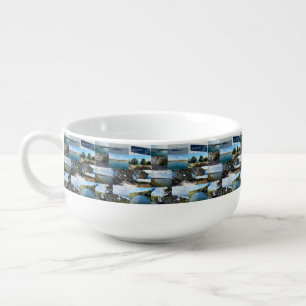 Welcome to Kangaroo Island: A Scenic Photo Collage Soup Mug