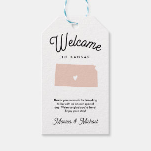 Welcome to KANSAS Wedding ANY COLOR!! Gift Tags