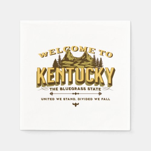 Welcome to Kentucky  Napkins