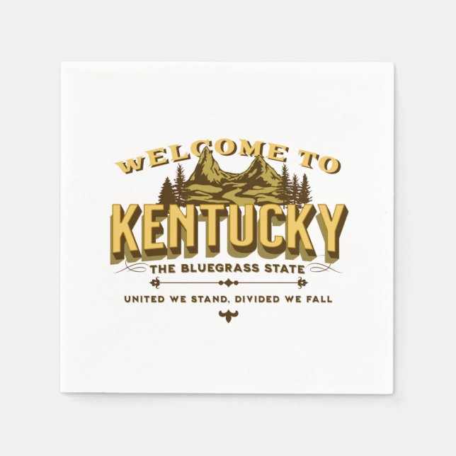 Welcome to Kentucky  Napkins (Front)