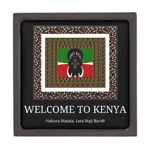 Welcome to Kenya and make it Kenyan beautiful Text Gift Box