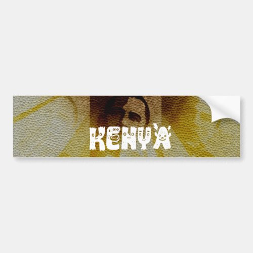 Welcome to Kenya beautiful African country Bumper Sticker